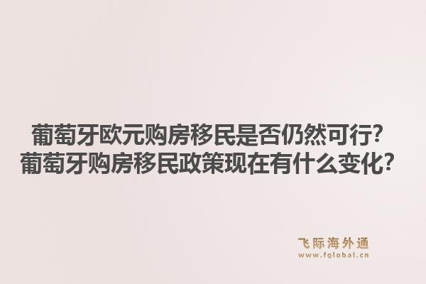 葡萄牙欧元购房移民是否仍然可行?葡萄牙购房移民政策现在有什么变化?1.jpg