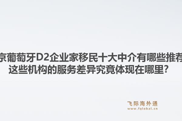 北京葡萄牙D2企业家移民十大中介有哪些推荐？这些机构的服务差异究竟体现在哪里？1.jpg