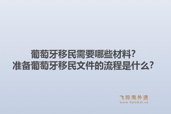 葡萄牙移民需要哪些材料?准备葡萄牙移民文件的流程是什么?1.jpg