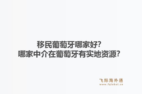 移民葡萄牙哪家好？哪家中介在葡萄牙有实地资源？1.jpg