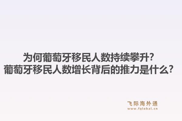 为何葡萄牙移民人数持续攀升？葡萄牙移民人数增长背后的推力是什么？1.jpg