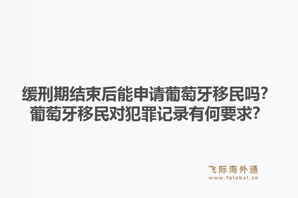缓刑期结束后能申请葡萄牙移民吗?葡萄牙移民对犯罪记录有何要求?1.jpg