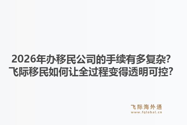 2026年办移民公司的手续有多复杂?飞际移民如何让全过程变得透明可控?1.jpg
