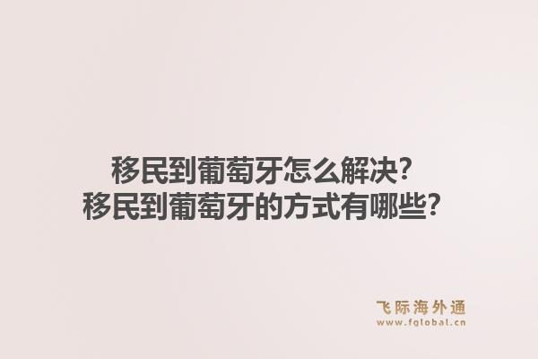 移民到葡萄牙怎么解决?移民到葡萄牙的方式有哪些?1.jpg
