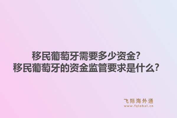 移民葡萄牙需要多少资金？移民葡萄牙的资金监管要求是什么？1.jpg