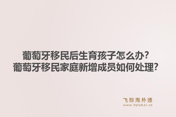 葡萄牙移民后生育孩子怎么办？葡萄牙移民家庭新增成员如何处理？1.jpg