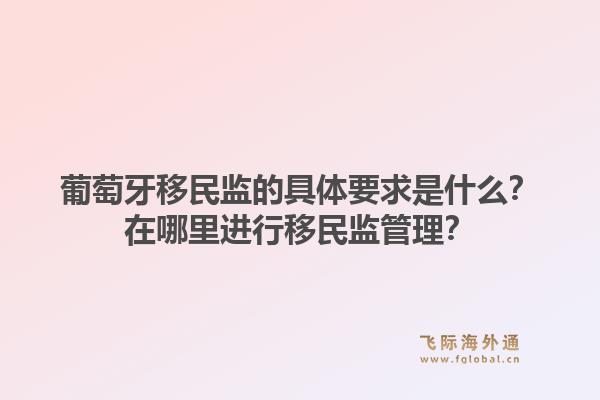 葡萄牙移民监的具体要求是什么？在哪里进行移民监管理？