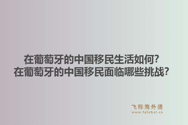 在葡萄牙的中国移民生活如何?在葡萄牙的中国移民面临哪些挑战?1.jpg