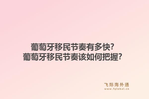 葡萄牙移民节奏有多快？葡萄牙移民节奏该如何把握？1.jpg