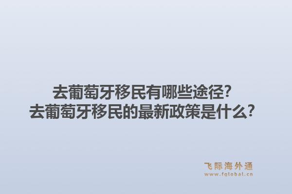 去葡萄牙移民有哪些途径？去葡萄牙移民的最新政策是什么？1.jpg