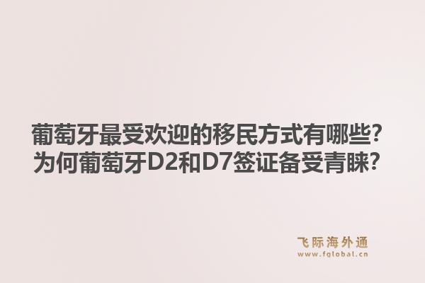 葡萄牙最受欢迎的移民方式有哪些？为何葡萄牙D2和D7签证备受青睐？1.jpg