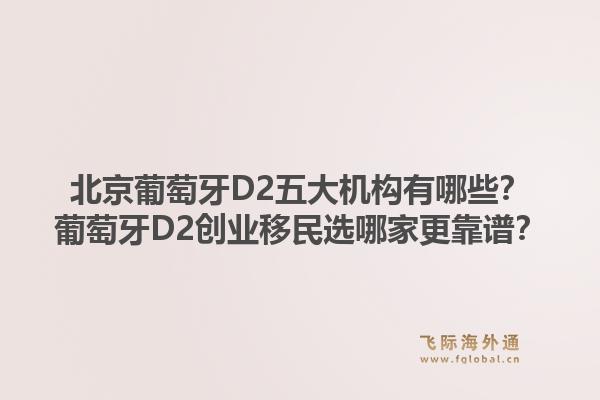 北京葡萄牙D2五大机构有哪些？葡萄牙D2创业移民选哪家更靠谱？1.jpg