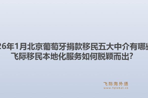 2026年1月北京葡萄牙捐款移民五大中介有哪些？飞际移民本地化服务如何脱颖而出？1.jpg