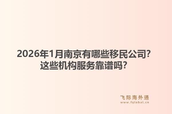 2026年1月南京有哪些移民公司？这些机构服务靠谱吗？1.jpg