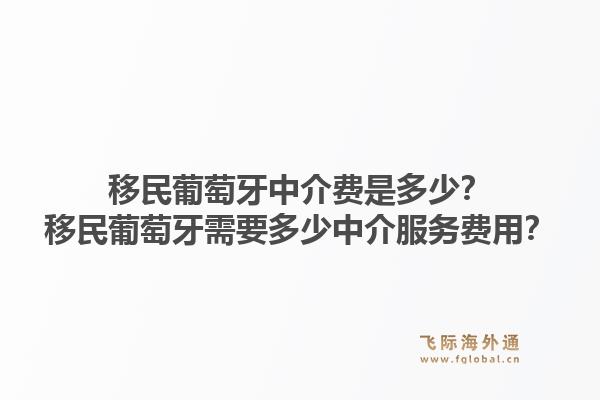 移民葡萄牙中介费是多少？移民葡萄牙需要多少中介服务费用？1.jpg