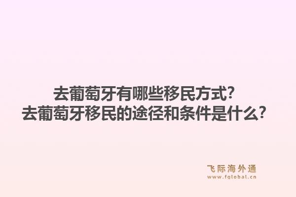 去葡萄牙有哪些移民方式?去葡萄牙移民的途径和条件是什么?1.jpg