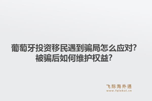 葡萄牙投资移民遇到骗局怎么应对？被骗后如何维护权益？1.jpg
