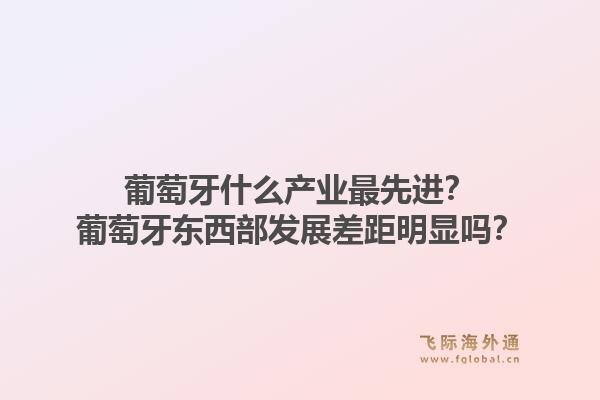 葡萄牙什么产业最先进？葡萄牙东西部发展差距明显吗？1.jpg