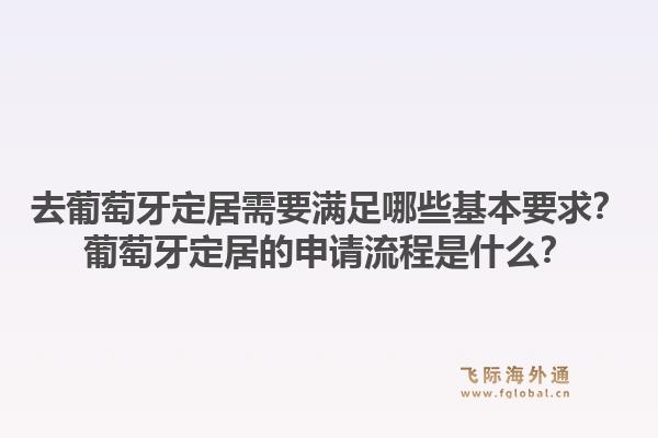 去葡萄牙定居需要满足哪些基本要求?葡萄牙定居的申请流程是什么?1.jpg