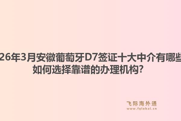 2026年3月安徽葡萄牙D7签证十大中介有哪些?如何选择靠谱的办理机构?1.jpg