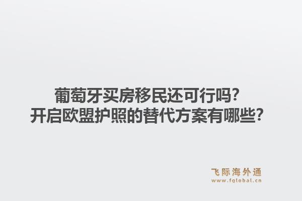 葡萄牙买房移民还可行吗？开启欧盟护照的替代方案有哪些？1.jpg