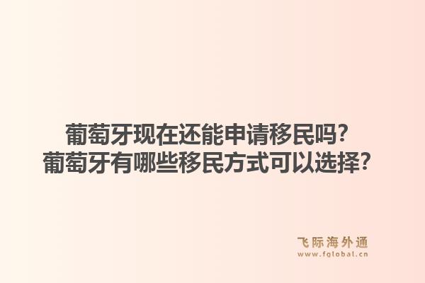 葡萄牙现在还能申请移民吗？葡萄牙有哪些移民方式可以选择？1.jpg