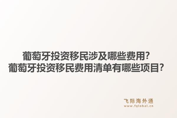 葡萄牙投资移民涉及哪些费用？葡萄牙投资移民费用清单有哪些项目？1.jpg