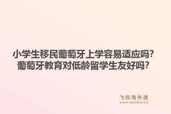 小学生移民葡萄牙上学容易适应吗？葡萄牙教育对低龄留学生友好吗？