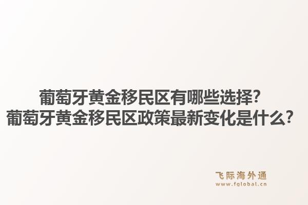 葡萄牙黄金移民区有哪些选择？葡萄牙黄金移民区政策最新变化是什么？1.jpg