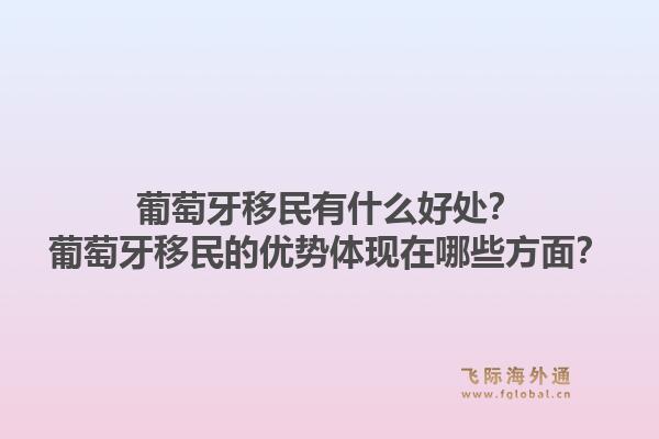 葡萄牙移民有什么好处?葡萄牙移民的优势体现在哪些方面?1.jpg