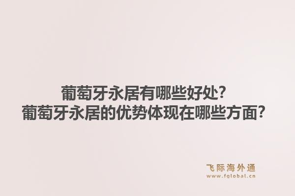 葡萄牙永居有哪些好处？葡萄牙永居的优势体现在哪些方面？