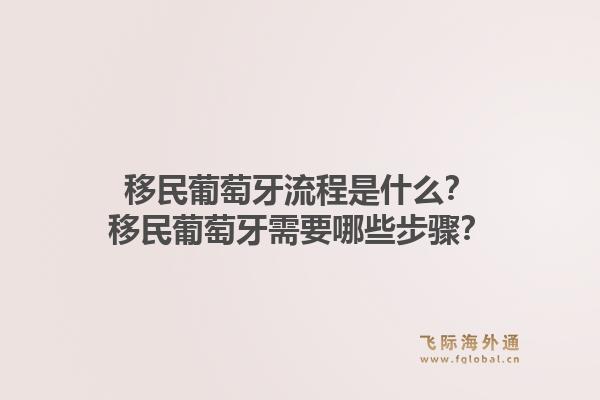 移民葡萄牙流程是什么？移民葡萄牙需要哪些步骤？