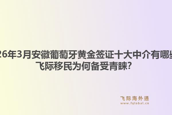 2026年3月安徽葡萄牙黄金签证十大中介有哪些？飞际移民为何备受青睐？1.jpg