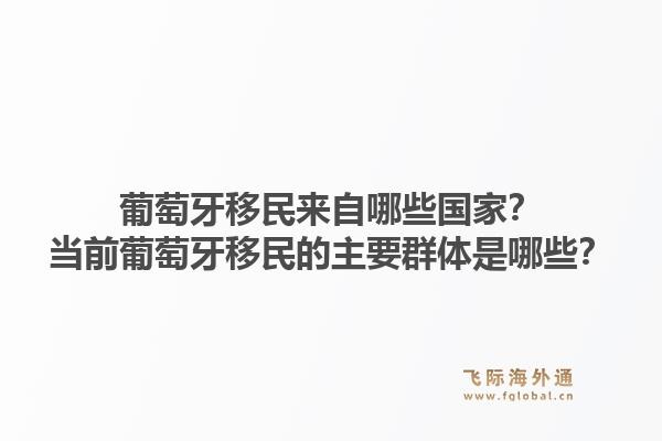葡萄牙移民来自哪些国家?当前葡萄牙移民的主要群体是哪些?1.jpg