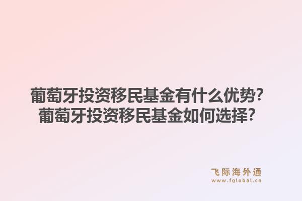葡萄牙投资移民基金有什么优势?葡萄牙投资移民基金如何选择?1.jpg