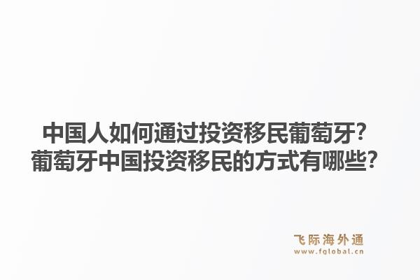 中国人如何通过投资移民葡萄牙？葡萄牙中国投资移民的方式有哪些？1.jpg