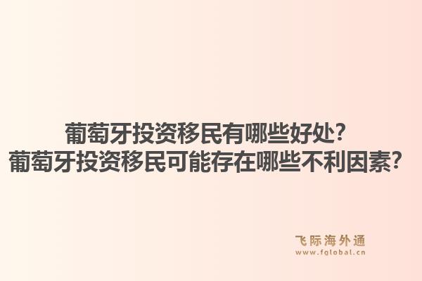 葡萄牙投资移民有哪些好处？葡萄牙投资移民可能存在哪些不利因素？1.jpg